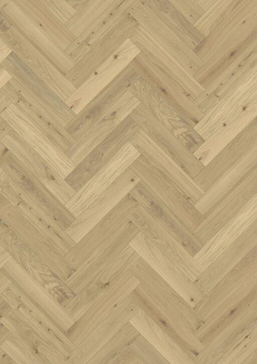 Kahrs Dim White Herringbone Engineered Oak Flooring, Natural, Oiled, 120x11x600mm Image 4