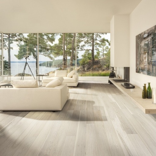 Kahrs Arctic Oak Engineered Wood Flooring, Lacquered, 125x10x1830mm