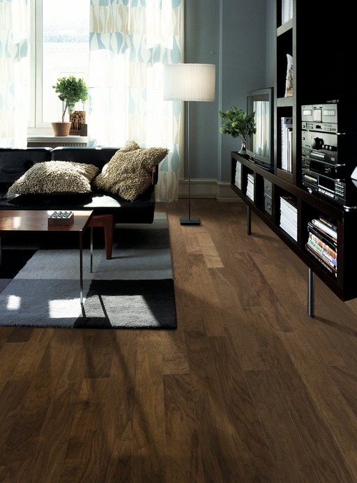 Kahrs Orchard Walnut Engineered Wood Flooring, Lacquered, 125x10x1200mm