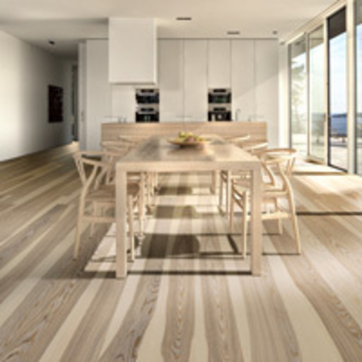 Kahrs Sandvig Ash Engineered 1-Strip Wood Flooring, White, Matt Lacquered, 187x15x2420mm