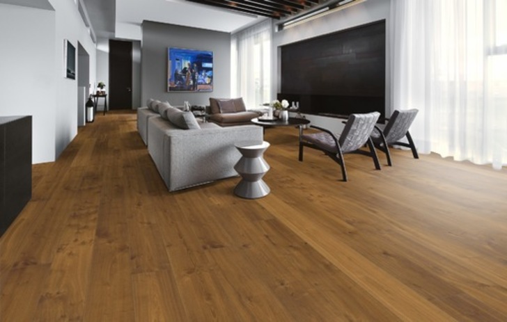 Kahrs Smaland Sevede Engineered Oak Flooring, Smoked, Rustic, Brushed, Oiled, 187x3.5x15mm