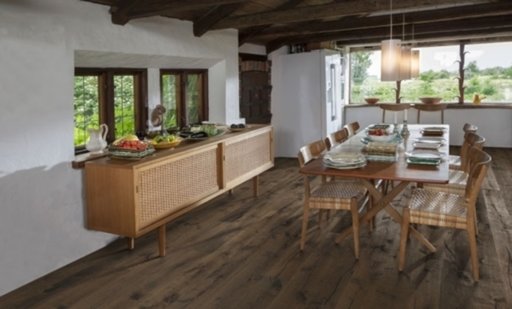 Kahrs Smaland Tveta Engineered Oak Flooring, Light Smoked, Rustic, Brushed, Oiled, 187x3.5x15mm