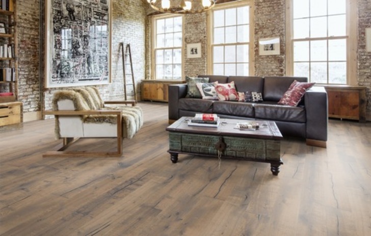 Kahrs Smaland Handbord Engineered Oak Flooring, Light Smoked, Rustic, Brushed, Oiled, 187x3.5x15mm