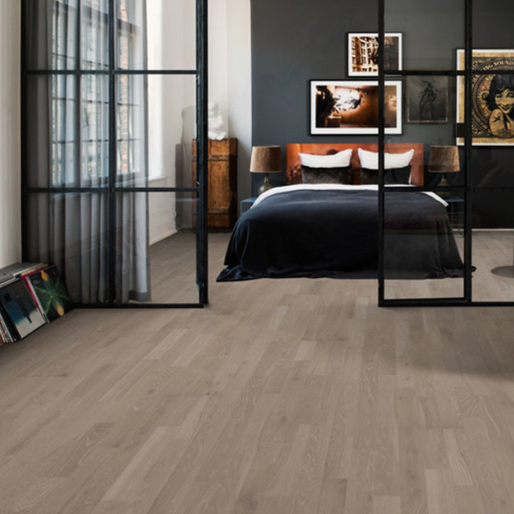 Kahrs Harmony Alloy Engineered Oak Flooring, Rustic, Brushed, Matt Lacquered, 15x3.5x200mm