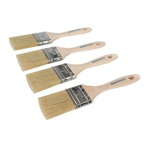 Mixed-Bristle Paint Brushes, 50mm, 4pk