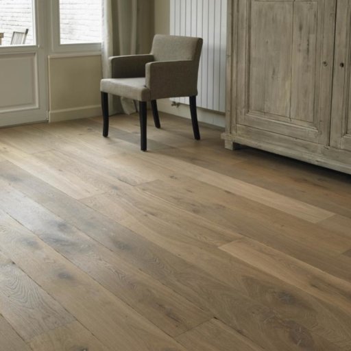 Tradition Classics Lorraine Engineered Oak Flooring, Smoked, Distressed, White Oiled, 15x189x1900 mm