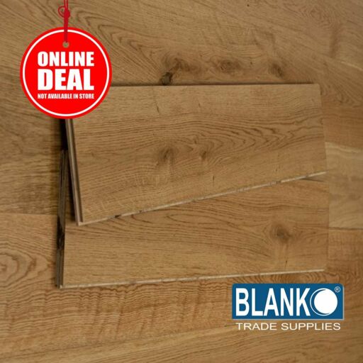 Blanko Budget Amber Engineered Oak Flooring, Lacquered, Natural, 190x20x1900mm