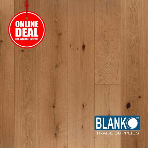 Blanko Budget Velvet Sunflower Engineered Oak Flooring, Lacquered, Rustic, 120x20x1900mm