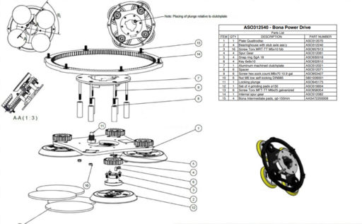 Bona Bearinghouse With Stub Axle for FlexiSand Machine