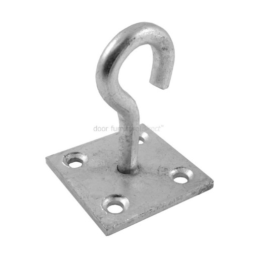 Hook On Plate, 50x50mm, Galvanised