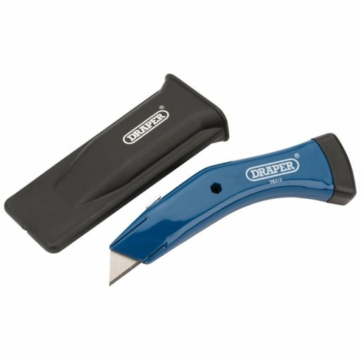 Draper Heavy Duty Retractable Trimming Knife with Quick Change Blade Facility