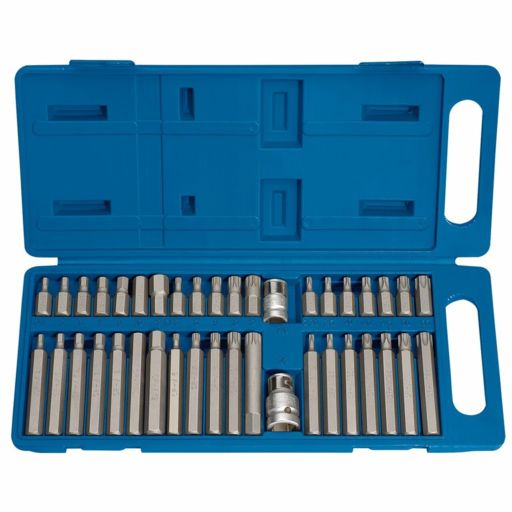 Draper TX-STAR® Hex. & Spline Mechanic's Bit Set, 3,8, 1,2 Sq. Dr. (40 Piece)