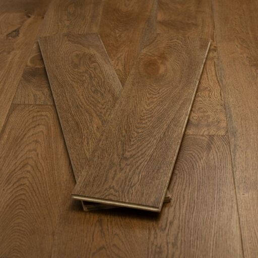 Evergreen Elwood Cognac Engineered Oak Flooring Brushed & Oiled, 190x14x1900mm