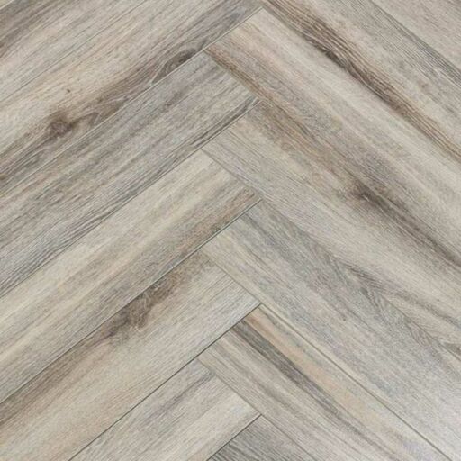 Evergreen Grey Driftwood Herringbone Laminate Flooring, 100x12x600mm