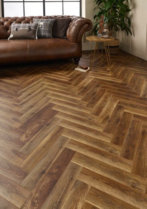 Evolve Bergen Herringbone Laminate Flooring, 95x12x470mm