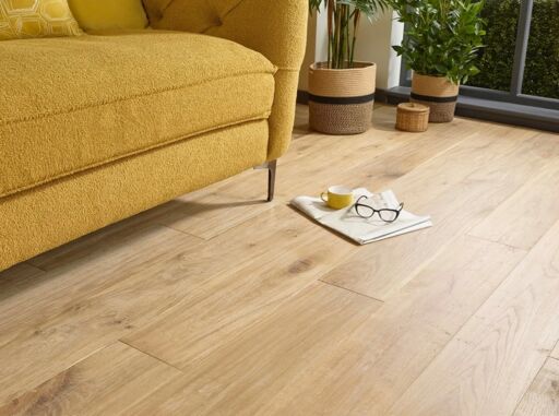 Evolve Knightsbridge, Engineered Oak Flooring, Smoked White, Handscraped & Oiled, 190x15x1900mm