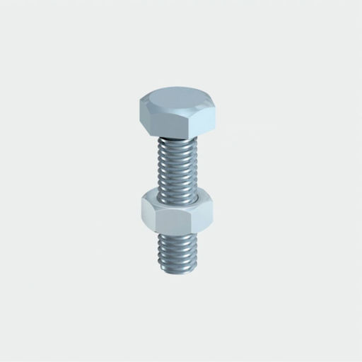 Hex Bolt & Nut, 10x100mm, 2pk