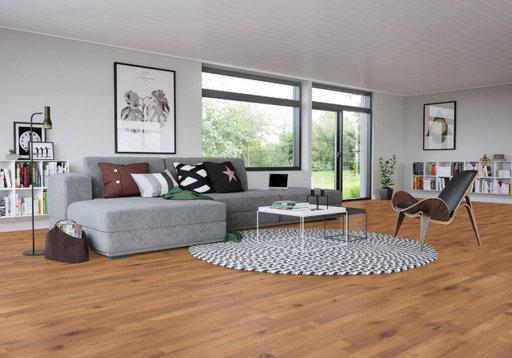 Junckers Beech SylvaKet Solid 2-Strip Flooring, Untreated, Variation, 129x22mm