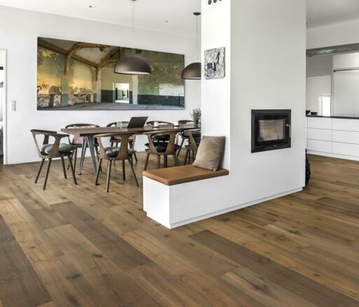 Kahrs Sanssouci Engineered Oak Flooring, Rustic, Smoked, Brushed & Oiled, 305x18x2400mm