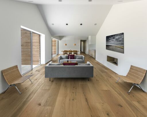 Kahrs Schonbrunn Engineered Oak Flooring, Rustic, Brushed & Oiled, 305x18x2400mm