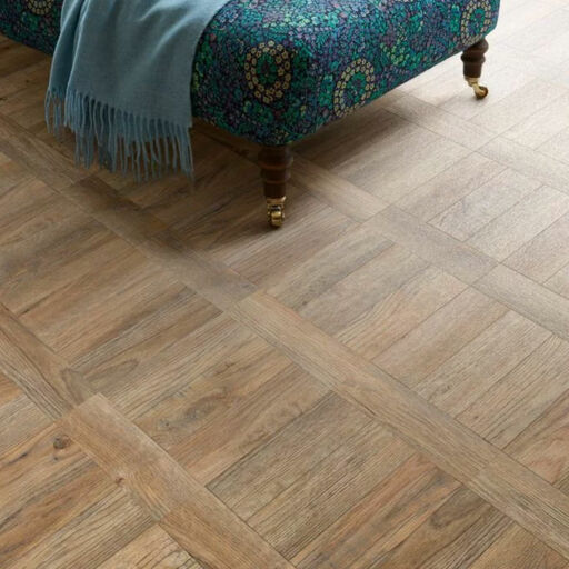 Polyflor Camaro Cambridge Parquet Wood Plank Versatile Vinyl Flooring, 76.2x228.6mm