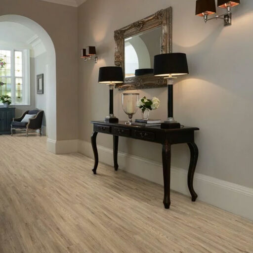 Polyflor Camaro Quayside Oak Wood Plank Versatile Vinyl Flooring, 184.2x1219.2mm