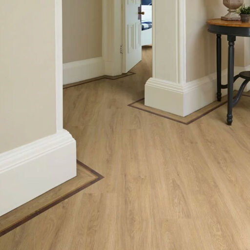 Polyflor Camaro Sienna Oak Wood Plank Versatile Vinyl Flooring, 184.2x1219.2mm