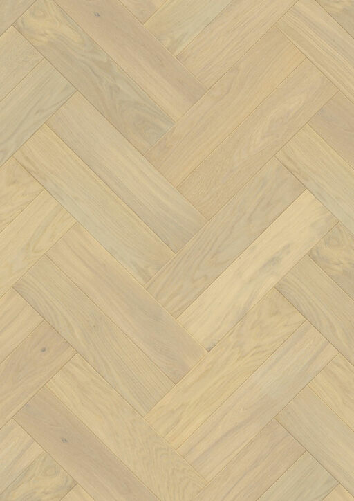 QuickStep Disegno Creamy Oak Engineered Parquet Flooring, Extra Matt Lacquered, 145x13.5x580mm