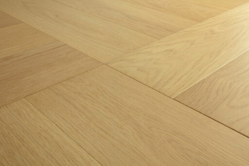 QuickStep Disegno Pure Light Oak Engineered Parquet Flooring, Extra Matt Lacquered, 145x13.5x580mm