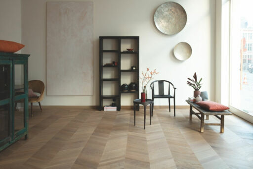 QuickStep Intenso Eclipse Oak Engineered Parquet Flooring, Oiled, 310x13x600mm