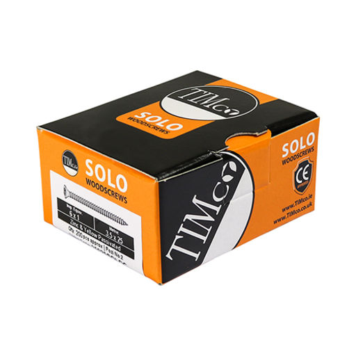 TIMco Solo Woodscrews - PZ - Double Countersunk - Yellow 4.0x40mm