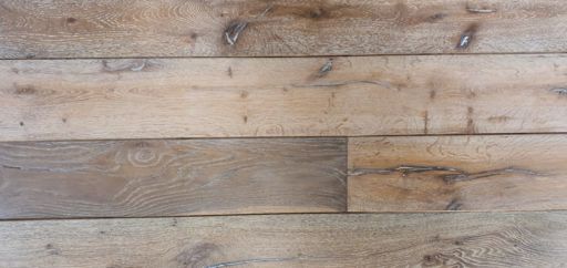 Tradition Antique Engineered Oak Flooring, Distressed, Brushed, Smoked White Oiled, 220x15x2200mm