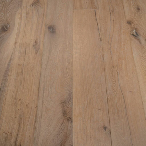 Tradition Antique Engineered Oak Flooring, Distressed, Brushed, White Oiled, 220x15x2200mm