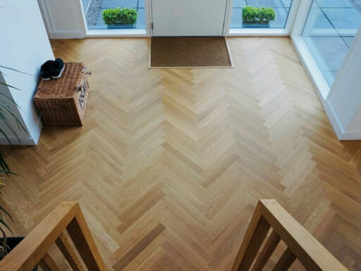 Tradition Classics Herringbone Engineered Oak Flooring, Prime, Oiled, 70x11x490mm