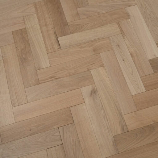 Tradition Engineered Oak Herringbone Flooring, Natural, Unfinished, 90x18x400mm