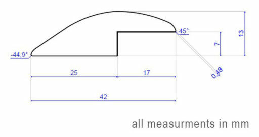 Traditions Solid Oak Reducer Threshold, Unfinished, 7 mm, 2.44 m