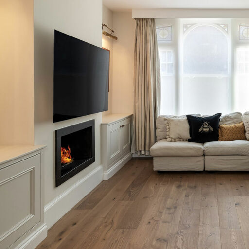 V4 Deco Plank, Smoked White Oak Engineered Flooring, Rustic, Brushed & UV Oiled, 190x14x1900mm