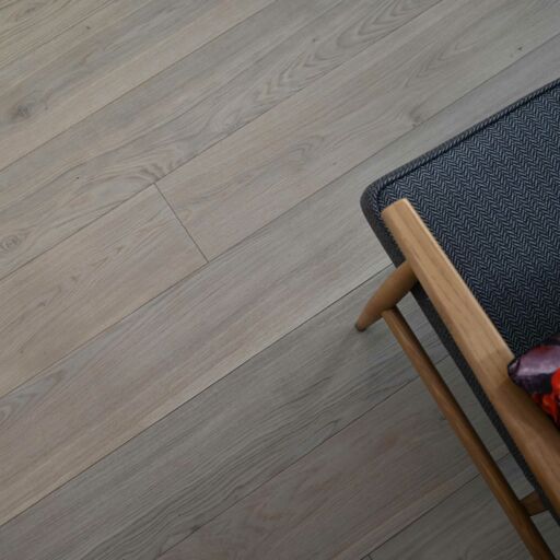 V4 Tundra Plank, Seashell Engineered Oak Flooring, Rustic, Brushed & UV Oiled, 190x14mm